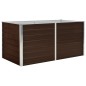 vidaXL Letto di Coltura Rialzato Marrone 160x80x77cm Acciaio Zincato vidaXL Letto di Coltura Rialzato Marrone 160x80x77cm Acciaio Zincato