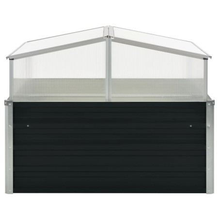 vidaXL Serra Antracite 100x100x77 cm in Acciaio Zincato