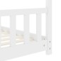 vidaXL Giroletto per Bambini Bianco in Massello di Pino 80x160 cm