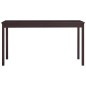 vidaXL Set da Pranzo 7 pz in Legno di Pino Marrone Scuro vidaXL Set da Pranzo 7 pz in Legno di Pino Marrone Scuro