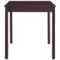 vidaXL Set da Pranzo 7 pz in Legno di Pino Marrone Scuro vidaXL Set da Pranzo 7 pz in Legno di Pino Marrone Scuro