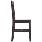 vidaXL Set da Pranzo 7 pz in Legno di Pino Marrone Scuro vidaXL Set da Pranzo 7 pz in Legno di Pino Marrone Scuro