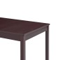 vidaXL Set da Pranzo 7 pz in Legno di Pino Marrone Scuro vidaXL Set da Pranzo 7 pz in Legno di Pino Marrone Scuro