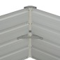vidaXL Letto di Coltura Rialzato Marrone 129x129x46cm Acciaio Zincato vidaXL Letto di Coltura Rialzato Marrone 129x129x46cm Acciaio Zincato