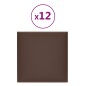 Pannelli Murali 12 pz Marroni 30x30 cm Similpelle 1,08 m² Pannelli Murali 12 pz Marroni 30x30 cm Similpelle 1,08 m²
