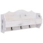 vidaXL Appendiabiti a Muro Bianco 50x10x23 cm in Legno vidaXL Appendiabiti a Muro Bianco 50x10x23 cm in Legno