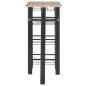 vidaXL Set da Bar 3 pz con Mensole in Legno e Acciaio vidaXL Set da Bar 3 pz con Mensole in Legno e Acciaio