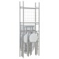 vidaXL Set Tavolo Sedie Pieghevoli con Scaffale 3pz MDF Acciaio Bianco vidaXL Set Tavolo Sedie Pieghevoli con Scaffale 3pz MDF Acciaio Bianco