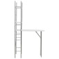 vidaXL Set Tavolo Sedie Pieghevoli con Scaffale 3pz MDF Acciaio Bianco vidaXL Set Tavolo Sedie Pieghevoli con Scaffale 3pz MDF Acciaio Bianco