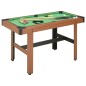 vidaXL Tavolo da Biliardo 4 Piedi 122x61x76 cm Marrone vidaXL Tavolo da Biliardo 4 Piedi 122x61x76 cm Marrone