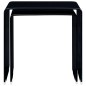 vidaXL Tavolini ad Incastro 2pz Nero 42x42x41,5cm in Vetro Temperato vidaXL Tavolini ad Incastro 2pz Nero 42x42x41,5cm in Vetro Temperato