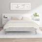 Testiera per Letto con Comodini in Legno Multistrato Bianco Testiera per Letto con Comodini in Legno Multistrato Bianco