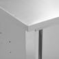 vidaXL Armadio da Cucina ad Ante Scorrevoli 150x40x50cm Acciaio Inox 