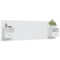 Testiera per Letto con Comodini in Legno Multistrato Bianco Testiera per Letto con Comodini in Legno Multistrato Bianco