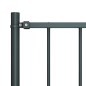 vidaXL Pannello Recinzione e Pali Acciaio Verniciato 1,7x1m Antracite vidaXL Pannello Recinzione e Pali Acciaio Verniciato 1,7x1m Antracite
