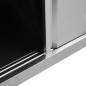 vidaXL Banco da Lavoro con Ante Scorrevoli 100x50x(95-97)cm in Acciaio vidaXL Banco da Lavoro con Ante Scorrevoli 100x50x(95-97)cm in Acciaio
