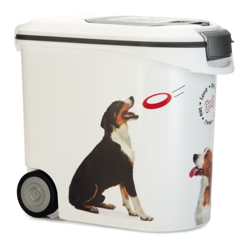 Curver Contenitore Cibo per Animali Motivo Cane con Ruote 35L Curver Contenitore Cibo per Animali Motivo Cane con Ruote 35L