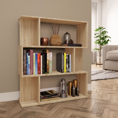 vidaXL Libreria/Divisorio Rovere Sonoma 80x24x96 cm in Truciolato 