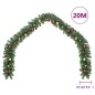 vidaXL Ghirlanda di Natale Decorata con Palline 20 m vidaXL Ghirlanda di Natale Decorata con Palline 20 m