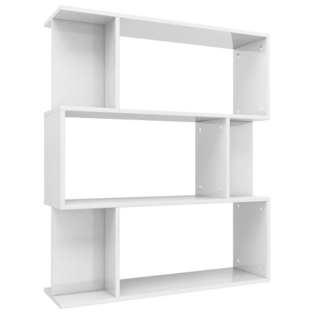 vidaXL Libreria/Divisorio Bianco Lucido 80x24x96 cm