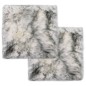 vidaXL Cuscini Sedie 2pz Melange Grigio Scuro 40x40cm Pelle di Montone vidaXL Cuscini Sedie 2pz Melange Grigio Scuro 40x40cm Pelle di Montone