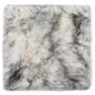 vidaXL Cuscini Sedie 2pz Melange Grigio Scuro 40x40cm Pelle di Montone vidaXL Cuscini Sedie 2pz Melange Grigio Scuro 40x40cm Pelle di Montone