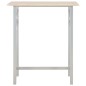 vidaXL Set da Bar 3 pz in Legno e Acciaio vidaXL Set da Bar 3 pz in Legno e Acciaio