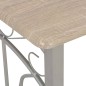 vidaXL Set da Bar 3 pz in Legno e Acciaio vidaXL Set da Bar 3 pz in Legno e Acciaio