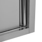 vidaXL Armadio da Cucina ad Ante Scorrevoli 120x40x50cm Acciaio Inox vidaXL Armadio da Cucina ad Ante Scorrevoli 120x40x50cm Acciaio Inox
