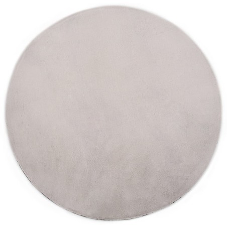 vidaXL Tappeto 160 cm Pelliccia di Coniglio Sintetica Grigio
