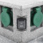 vidaXL Presa Elettrica da Giardino con Sensore di Luce in Plastica vidaXL Presa Elettrica da Giardino con Sensore di Luce in Plastica