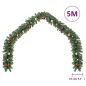 vidaXL Ghirlanda di Natale Decorata con Palline 5 m vidaXL Ghirlanda di Natale Decorata con Palline 5 m