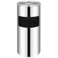 vidaXL Pattumiera con Posacenere da Parete Acciaio Inox 26 L vidaXL Pattumiera con Posacenere da Parete Acciaio Inox 26 L