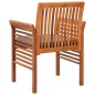 vidaXL Sedie da Pranzo per Giardino e Cuscini 3 pz Massello di Acacia vidaXL Sedie da Pranzo per Giardino e Cuscini 3 pz Massello di Acacia