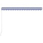 Tenda da Sole Retrattile Manuale 450x300 cm Blu e Bianca Tenda da Sole Retrattile Manuale 450x300 cm Blu e Bianca
