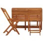 vidaXL Tavolo da Giardino con Fioriera e 2 Sedie Bistrot Legno Acacia vidaXL Tavolo da Giardino con Fioriera e 2 Sedie Bistrot Legno Acacia