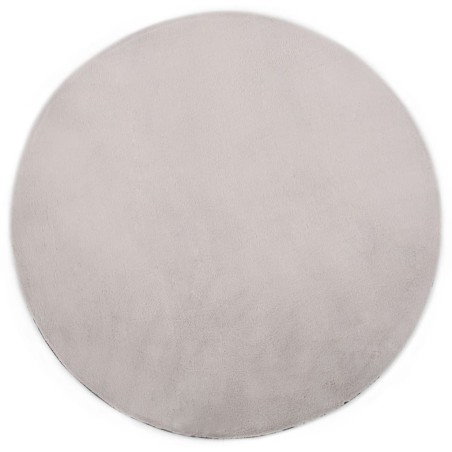 vidaXL Tappeto 80 cm in Pelliccia di Coniglio Sintetica Grigio 