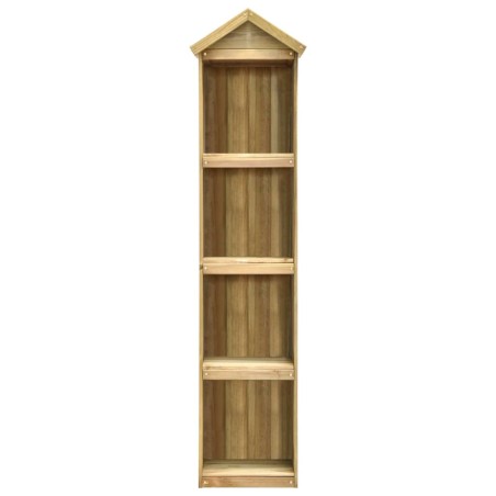 vidaXL Capanno Attrezzi da Giardino 36x36x163cm in Pino Impregnato