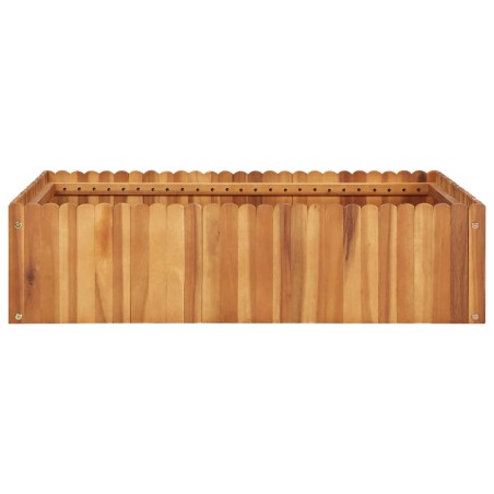 vidaXL Letto Rialzato da Giardino 100x100x25 cm in Massello di Acacia 