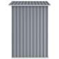 vidaXL Capanno da Giardino Grigio 205x129x183 cm in Acciaio Zincato 