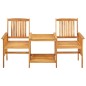 vidaXL Sedie Giardino Tavolino da Tè 159x61x92cm Legno Massello Acacia vidaXL Sedie Giardino Tavolino da Tè 159x61x92cm Legno Massello Acacia