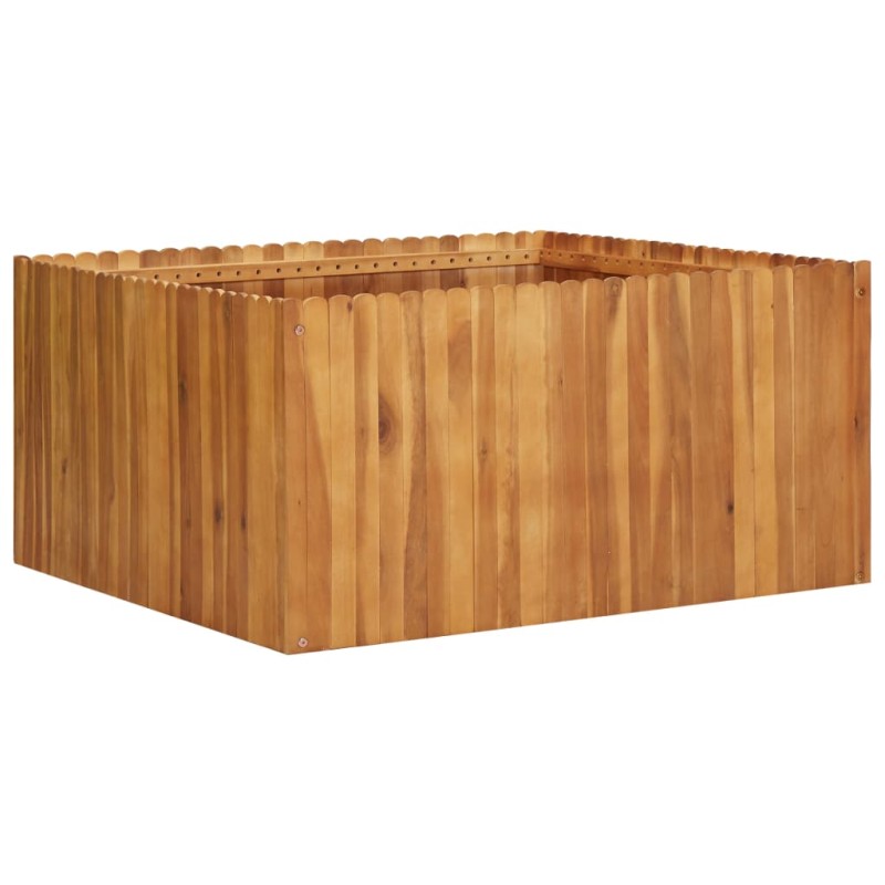 vidaXL Letto Rialzato da Giardino 100x100x50 cm in Massello di Acacia vidaXL Letto Rialzato da Giardino 100x100x50 cm in Massello di Acacia