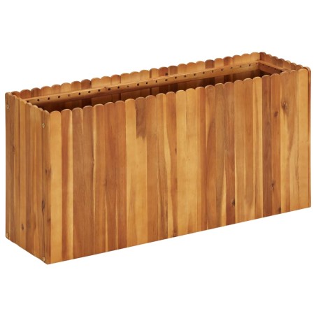 vidaXL Letto Rialzato da Giardino 100x30x50 cm in Massello di Acacia 