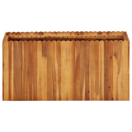 vidaXL Letto Rialzato da Giardino 100x30x50 cm in Massello di Acacia 
