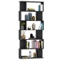 vidaXL Libreria/Divisorio Nero 80x24x192 cm in Truciolato