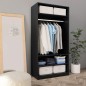 vidaXL Armadio Nero 100x50x200 cm in Truciolato vidaXL Armadio Nero 100x50x200 cm in Truciolato