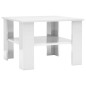 vidaXL Tavolino da Caffè Bianco Lucido 60x60x42 cm in Truciolato vidaXL Tavolino da Caffè Bianco Lucido 60x60x42 cm in Truciolato