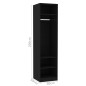 vidaXL Armadio Nero 50x50x200 cm in Legno Multistrato vidaXL Armadio Nero 50x50x200 cm in Legno Multistrato