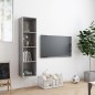 vidaXL Libreria/Mobile TV Grigio Cemento 143x30x36 cm vidaXL Libreria/Mobile TV Grigio Cemento 143x30x36 cm