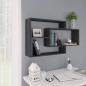 vidaXL Mensole a Muro Grigie 104x20x58,5 cm in Legno Multistrato vidaXL Mensole a Muro Grigie 104x20x58,5 cm in Legno Multistrato
